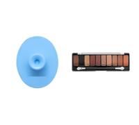 Silicone Face Cleanser Scrubber (Big) + Shades of Trend Eyeshadow Palette | Shade-01, 13.5gm | 10 Highly Pigmented Shades | Smudge-Free & Long-Lasting