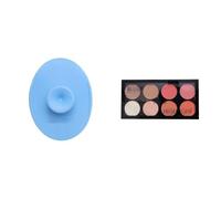 Silicone Face Cleanser Scrubber (Small) + Blush Highlighter Palette | Amaze-02, 24gm | Silky Pigments for Long-Lasting Shimmer | Suitable for All Skin Tones