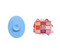 Silicone Face Cleanser Scrubber (Small) + Floral Hues 9-in-1 Eyeshadow Palette | 04 Lotus, 7.5gm | Highly Pigmented, Smudge-Proof