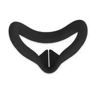 Silicone Face Cover Replacement Accessories Compatible for Quest 3S VR Headset, Anti-Sweat Face Pad Cover Anti-Leakage Nose Pad (Black)