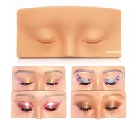 Silicone Face Eye Makeup Practice Board Realistic and Reusable Makeup Practice Training Face Painting Makeup Practice Board