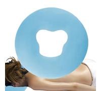 Silicone Face Massage Pillow - Round Soft Gel Cushion Without | Beauty Salon Headrest, Spa Table Overlay, Support Cradle Facing Down to Relax the T
