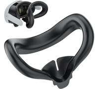 Silicone Face Pad Cover for Meta Quest 3 Original VR Headset Accessories, Meta Quest 3 Facial Interface，Meta Quest 3 Accessories VR Face Cushion Pad Mask for Oculus Quest 3 Headset (Black)
