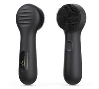 Silicone Face Scrubber, NågraCoola CLIE 2.0 Facial Cleansing Brush, Rechargeable, Waterproof Face Scrub Brush for Cleansing, Exfoliating, Massaging, Electric Facial Exfoliator for Women & Men - Black