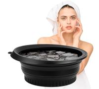 Silicone FaceIce Bath Foldable Washing Bowl with Built-in Ice Cube Tray for Soothing the Skin, Reducing Swelling, and Minimizing Pores