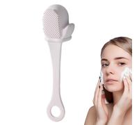 Silicone Facial Cleansing Brush - Flexible Nose Cleaning Glove | Compact Soft Face Scrubber with Handheld Grip, Deep Pore Wash Tool for Blackhead Removal Spa Beauty Self Care Travel Home S