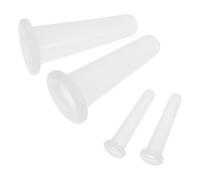 Silicone Facial Cupping Set 4pcs White for Body and Face