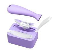 Silicone Facial Mask Ice Tray, Easy to Hold, Purple, Face Roller Ice Mold, Silicone Facial Massager, Comfortable Grip, for Women and Men