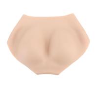 Silicone False Butt Underwear Seamless Realistic Hip Enhancer Control Shorts for Women Skin Color Lifelike Bounce Comfortable Fit (L)