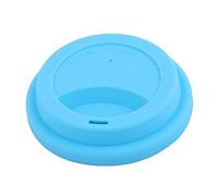 Silicone Family Coffee Reusable Drinking Water Tea Cup Coffee Cup Lid Blue