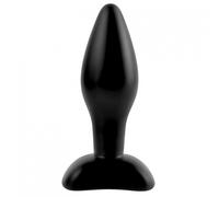 Silicone fantasy anal plug small - Depth: 50 mm, Couleur: Black, Rayon: Couple, Width: 70 mm, Length: 140 mm