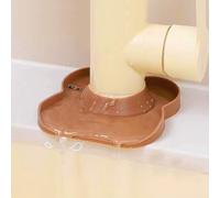 Silicone Faucet Mat for Kitchen Tap Compact Sink Splash Guard Protectors Behind Draining,Brown 2PCS