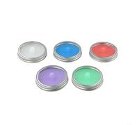Silicone Fermentation Lids 5 Pack, 8.6cm BPA Dishwasher Safe Food Covers for 86mm Fermenter Jars, Sauerkraut Pickles Kimchi and Vegetable Brewing, with Metal Rings, Multicolor(B)