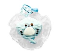 Silicone Fidget Keychain Toy 5x5x5cm Cute Animal Clicker Stress Squeeze For Boys Girls School Classroom Home Birthday Party Favors Goodie Bag Stuffers