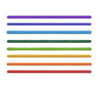 Silicone Fidget Toys Sensory Stick, Elastic Soft Squeeze Toys, 8 Pack Textured Calm Down Sticks, Colorful Quiet Calming Sensory Toy for ADHD Kids, for Activities, Travel Toy