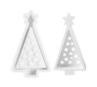Silicone Figure Molds, Figure Molds | Winter Holiday Tree Statue Reusable Moulds - Table Decorations Home Seasonal Decor Mould for Fondant, Desserts