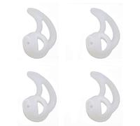 Silicone Fin Ear Mold for Two Way Radio Earpiece Replacement Earmold Earbud Tips for Surveillance Police Earpiece Coil Tube Headset (2 Pair Fin Large Right Ear)