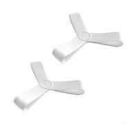 Silicone Fin Straps Keepers Elastic S/M/L Secure Fit(White M (size 39-41))