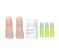 Silicone Finger Blood Collection Practice Model 2pcs Elastic Fingers Test Trainer Nursing Student