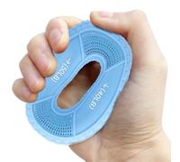 Silicone Finger Grip Rings - Adjustable Hand Wrist Strength Trainer | Soft, Comfortable Resistance Bands for Improving Grip, Building Dexterity Enhancing Muscle Tone Supports Rehabilitation 3.03in