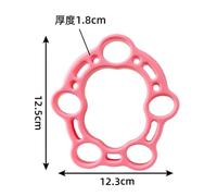 Silicone Finger Strengthener Hand Grip Strength Rehabilitation Training Equipment Exercise Bands Therapy Putty(Pink 10LB)