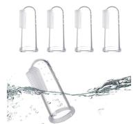 Silicone Finger Toothbrush - Soft Gum Massager And Teether Brush | 5-Pack Finger Toothbrush For, Cleaning And Teething Relief