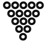 Silicone Fishing O-Rings for Carp Wacky Rigging - 100-Piece Assorted Size Pack (1#-5#), Heavy-Duty Elastic Tackle Connectors Compatible for Worm Baits(3#)