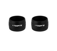 Silicone Fixing Ring For Road Bike Bend Handlebar Tape Anti-Slip Sleeve Secure Grip Bright Color Lightweight Elastic Compatible With Various Models 30mm Outer Diameter 20mm Width 1(black)