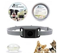 Silicone Fl/ea Collar for Dogs, Calming Collar for Pets, Natural Waterproof & Adjustable Collars for Pets, Long Lasting Adjustable Dog Co/llar with Fl/ea & Ti/ck Protection for P/ets #Black