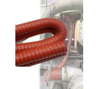 Silicone Flexible Brake Cooling Air Duct, High-Temp Intake Hose for Industrial Fume Extraction, Car Heaters, AC program(ID356mm,400cm/157.5in)