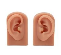 Silicone Flexible Piercing Practice Ear Model Authentic Practice Experience Novice Training Dark Skin Tone