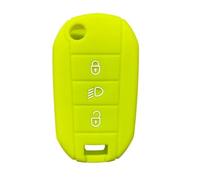 Silicone Flip Folding Key Fob Cover compatible with Citroen C3 C4 compatible with Berlingo 2021(Apple green)