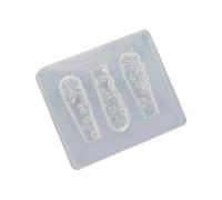 Silicone Flower Butterfly Nails Carving Mold Stamping Plate Nails Stencils Gel Manicure Tools Art Manicure Nail Art Templates