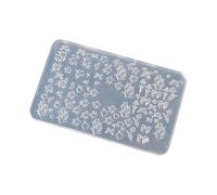 Silicone Flower Nails Art Molds, Design Templates for Manicure Enhancement &Nails Artists Silicone Nails Stamping Mold