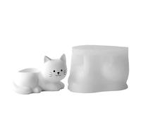 Silicone Flower Pot Making Mold - 3D Animal Molds for Epoxy Plaster | and,Cat Mold for Epoxy Games and Cement, Use in at Parties Arts Crafts with Family Friends