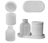 Silicone Flower Pot Mold - Reusable Concrete Planter Molds | Silicone Flower Pot Mold for Cement, Resin and Plaster Crafts, Ideal for Home Decor and E