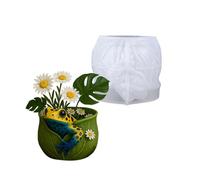 Silicone Flower Pots Mold Concrete Candlestick Silicone Mold Holders Molds Succulents Planter Cement Gypsum Molds Concrete Holders