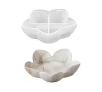Silicone Flower Shaped Plate Mold Epoxy for Unique Decorative and Functional Tray Jewelry Irregular Storage Box Silicone Mold