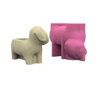 Silicone Flower Vase Molds Planter Mold Dachshund Dog Shape Silicone Flowerpot Suitable for Crafting Vase Dachshund Flowerpot