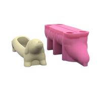 Silicone Flower Vase Molds Planter Mold Dachshund Dog Shape Silicone Flowerpot Suitable for Crafting Vase Dachshund Flowerpot