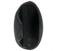 Silicone Flute Finger Rest with Thumb Support for Beginners, 6-Piece Set in Assorted Colors (Yellow, Blue, Purple, Pink, Rose Red, Bla(BLACK)