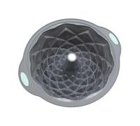 Silicone Fluted Cake Tins, Cake Mold Silicone Baking Trays Easy Demould Non-Sticky Non-Harmful Practical Design for Home Baking and Parties DIY Baking Tools (B, L)