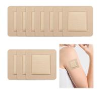 Silicone Foam Dressing,10PCS 7.5cm x 7.5cm,Border Dressing,Waterproof Dressings for Wounds,Square Silicone Wound Bandage