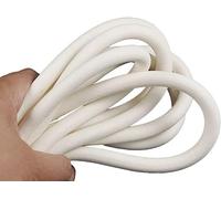 Silicone Foam Seal Strip， Silicone Foam Seal Strip Round Foaming Cord for Windows Hardware Multiple Sizes(1Mm*2M)