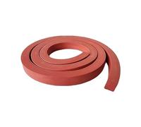 Silicone Foam Seal Strip, Sponge Rubber Weather Se Silicone Foam Seal Strip Silicone Foaming Strip Sealing Strip 3.28FT Red Square Bar Multipurpose High Density Insulation(25 x 25mm)