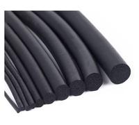 Silicone Foam Seal Strip， Weather Stripping Round Sponge Cord Sealing Strip Black 2.3mm-26mm Diameter 1m Or 5m Length 1pc(19mm 1m)