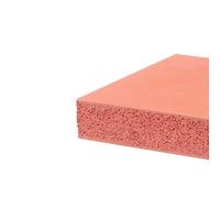 Silicone Foam Sponge Plate Sheet Slab Heat Resist Insulation Gasket Blanket, for Hot Stamping Machine Max 260-280 ℃ Red(300x200x8mm)