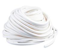 Silicone Foam Tape, White Square Sponge Strip Silicone Foamed Rubber, 2/3M Doors Windows Gasket Trim Sealng Sealing(2M 6 * 6mm)