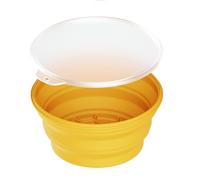 Silicone Foldable Ice Massage Bowl with Cover Ice Face Bowl for Depuffing and Relaxing Face Muscles Bath
