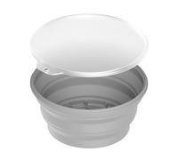 Silicone Foldable Ice Massage Bowl with Cover Ice Face Bowl for Depuffing and Relaxing Face Muscles Bath